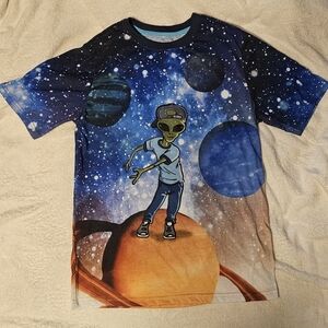 Wonder Nation Cosmic Alien Short Sleeve Tee